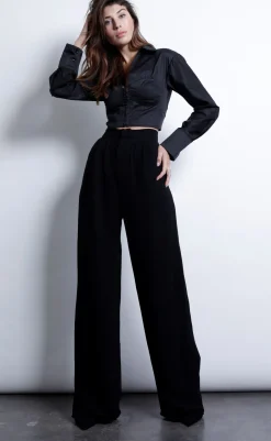 Best - Aster Blouse - Black Crop Tops | Blouses