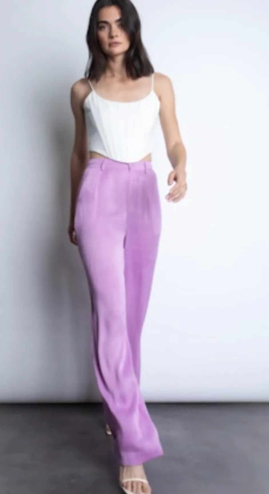 Outlet - Claudia Corset Top - White Crop Tops