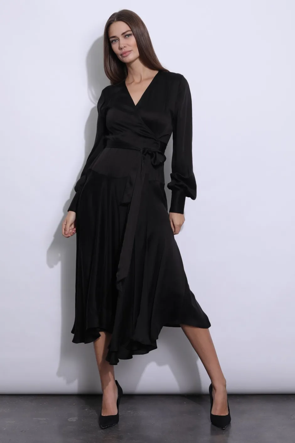 Hot - Minerva Dress - Black Dresses | Midi