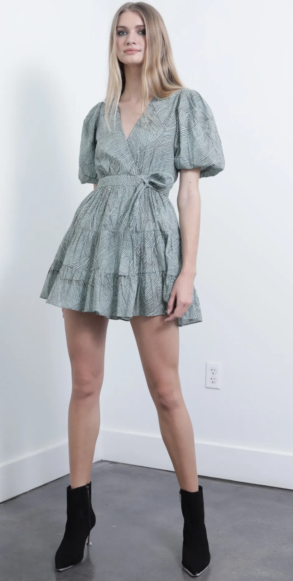 Sale - Royal Print Mini Dress - Powder Wiggley Mini Dresses | Dresses