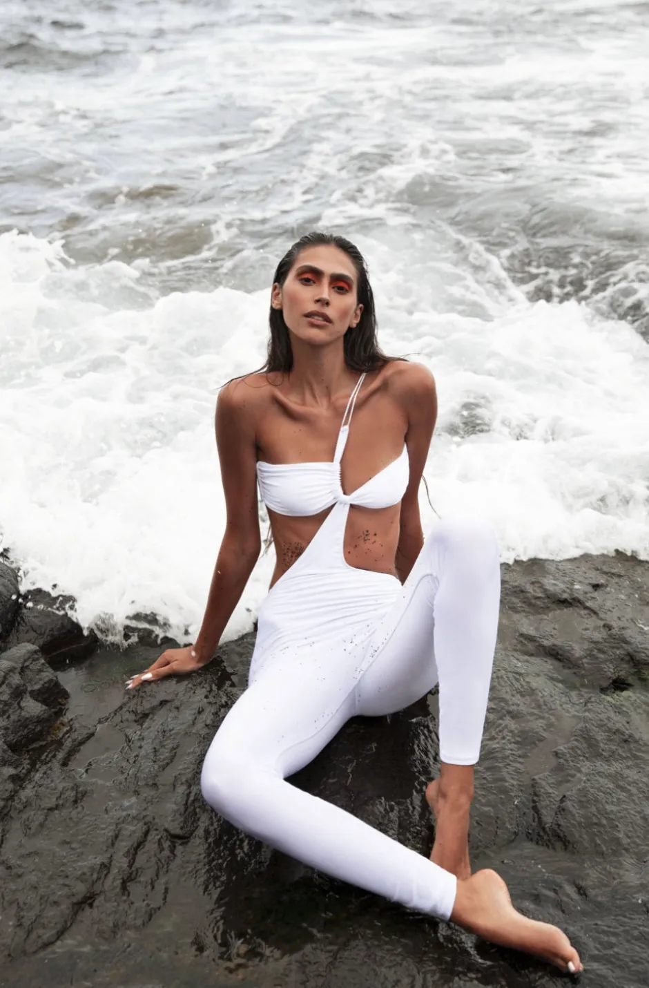 Best - Nina Catsuit - White Pants Jumpsuits