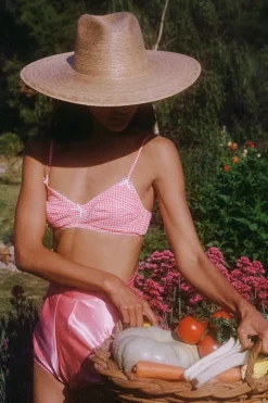 Outlet - Palma Wide Fedora - Natural Hats