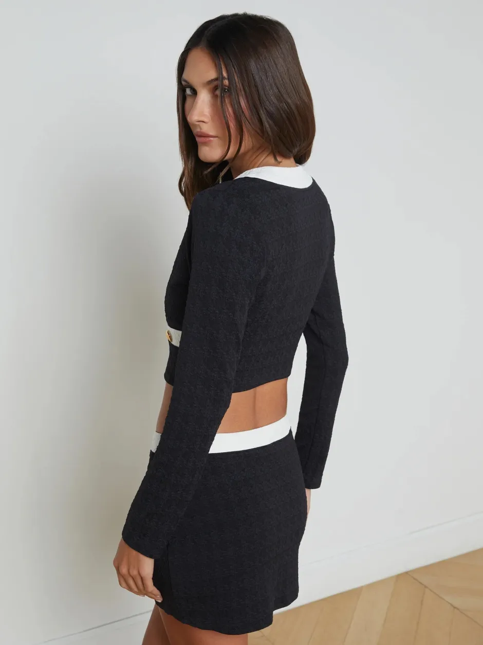 Sale - Adaline Colorblock Chic Swim Cardigan - Black Coverups | Sweaters & Knits