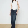 Online L’agence - Alicent HR Sneaker Wide Leg - Grainer Flare | High-Rise