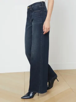 Online L’agence - Alicent HR Sneaker Wide Leg - Grainer Flare | High-Rise