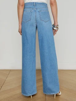 Sale - Alicent Wide-Leg Jean - Caster Denim | All Denim