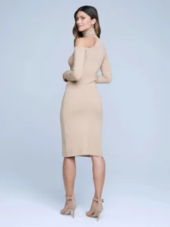 Outlet L’agence - Anniston Dress - Latte Dresses | Midi