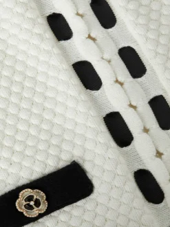 Fashion L’agence - Astor Cardigan - Ivory/Black Sweaters & Knits