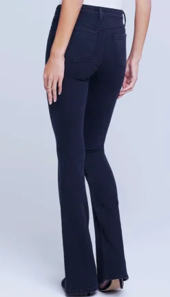 Outlet L’agence - Beatrix Jean - Washed Black Denim | All Denim