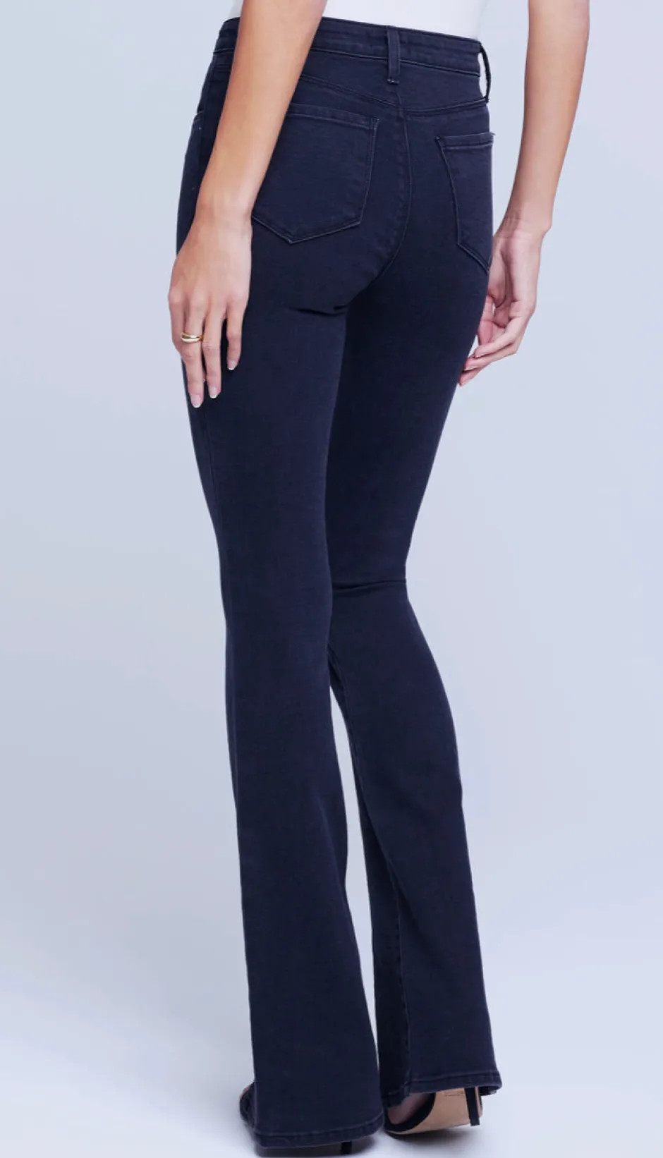 Outlet L’agence - Beatrix Jean - Washed Black Denim | All Denim