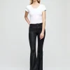 Discount - Bell H/R Flare - Noir Coated Denim | All Denim