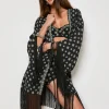 Outlet - Caterina Cover-Up Kimono - Black Coverups
