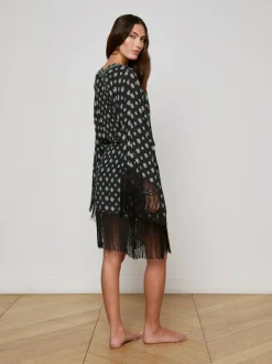 Outlet - Caterina Cover-Up Kimono - Black Coverups