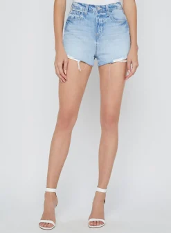 Fashion L’agence - Clark Distressed Denim Short - Fontana Destruct Shorts | Denim