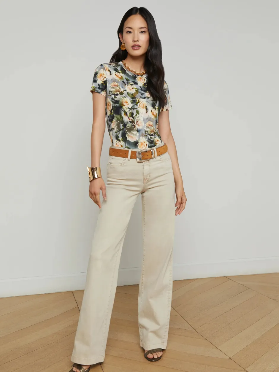Outlet - Clayton Wide-Leg Pant - Biscuit Denim | All Denim