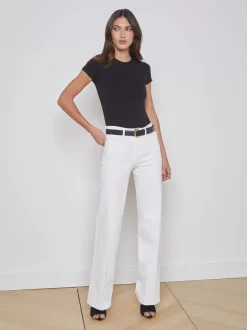 Outlet L’agence - Clayton Wide-Leg Jean - Blanc Denim | All Denim