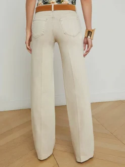 Outlet - Clayton Wide-Leg Pant - Biscuit Denim | All Denim