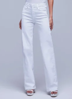 Outlet L’agence - Clayton Wide-Leg Jean - Blanc Denim | All Denim