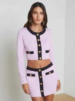 Online - Coco Colorblock Chic Mini Skirt - Light Violet Coverups | Mini Skirts