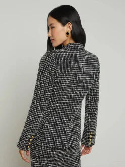 Fashion - Colin Tweed Blazer - Black/Ecru Blazers
