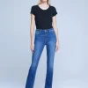 Best L’agence - Dean H/R Slim Straight - Sequoia Denim | All Denim