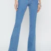 Clearance - Deanna Low Rise Seamed Flare - Berlin Flare | Denim