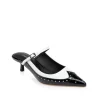 Discount L’Agence - Elle Patent Leather Mule - Black and White Patent Shoes