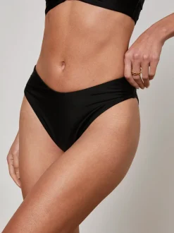 Outlet - Gianna Brazilian Bikini Bottom - Black Bikini