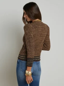 Best L’agence - Jenni Cardigan - Neutral Multi Sweaters & Knits
