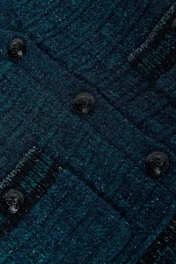 Online - Jenni Cardigan - Deep Teal Multi Sweaters & Knits