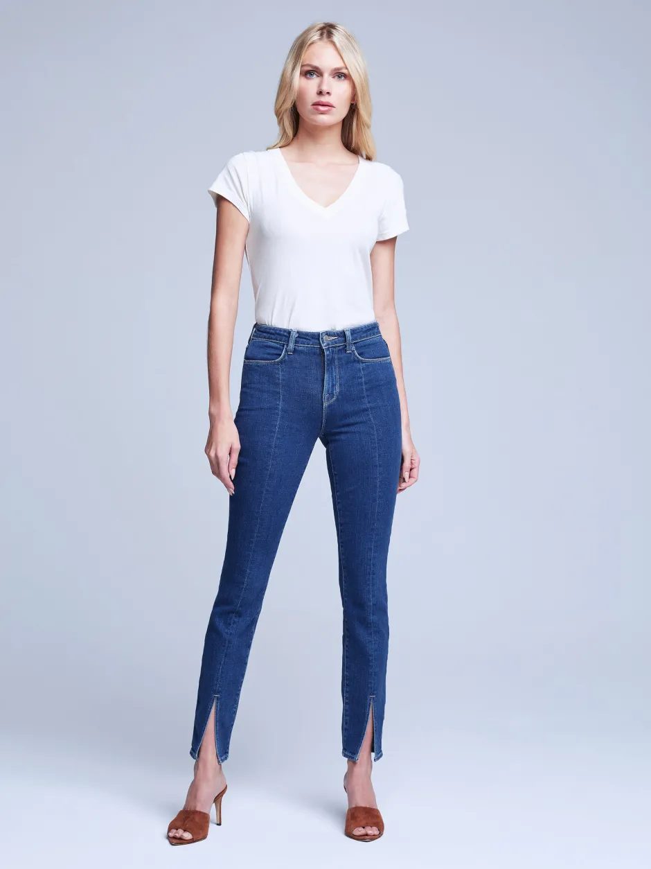 Discount L’agence - Jyothi H/R Split Ankle - Durango Denim | All Denim