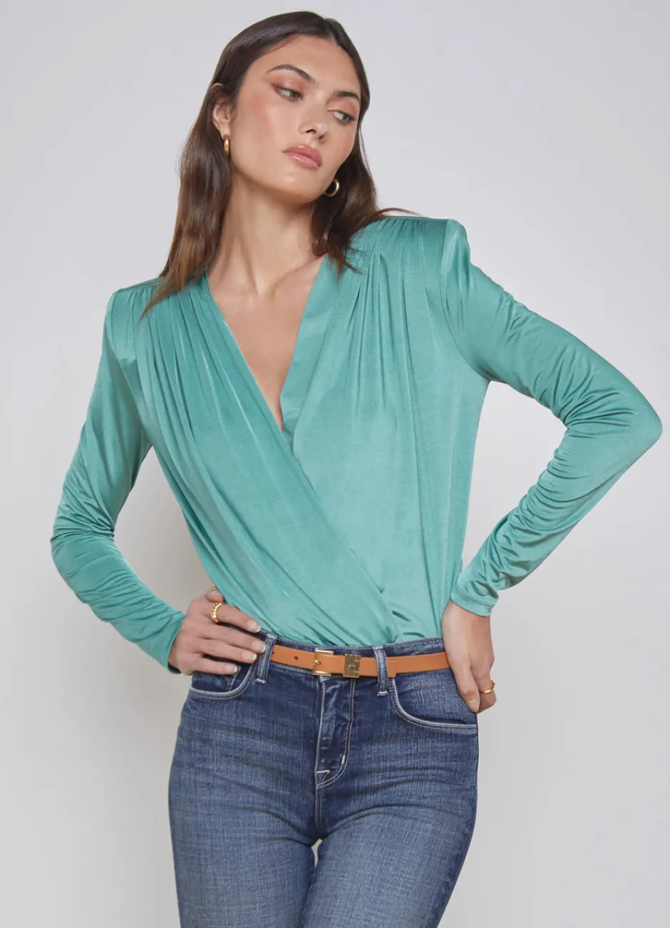 Hot L’agence - Kallie Bodysuit - Frosty Spruce Bodysuits