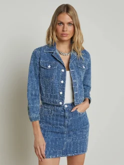 Clearance - Koda Cropped Denim Jacket - Everson Denim Jackets | Jackets