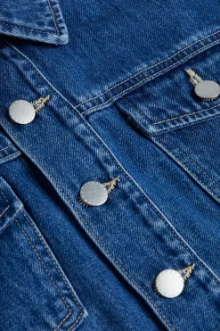 Fashion - Koda Cropped Denim Jacket - Glendora Denim Jackets | Jackets