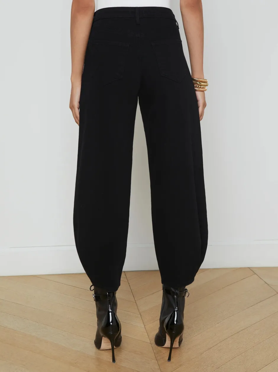Fashion - Krista Tapered Jean - Saturated Black High-Rise | Denim