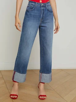 Online - Leighton Cuffed Stovepipe Jean - Brentwood Denim | All Denim