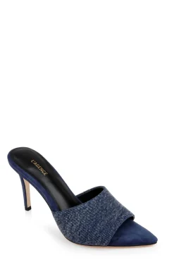 Hot L’agence - Lolita Heel Sandal - Dark Denim Shoes