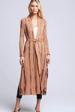 New L’agence - Mahika Duster Cardigan - Dark Camel Sweaters & Knits
