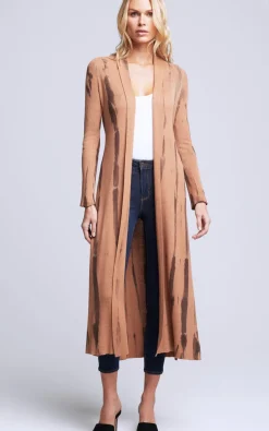New L’agence - Mahika Duster Cardigan - Dark Camel Sweaters & Knits