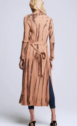 New L’agence - Mahika Duster Cardigan - Dark Camel Sweaters & Knits