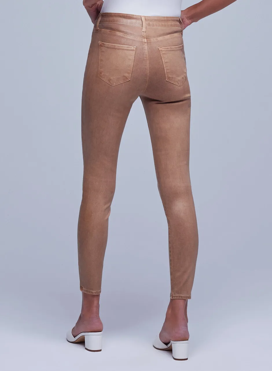 Sale L’agence - Margot Coated Jean - Brioche Coated Denim | All Denim