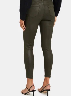 Online L’agence - Margot H/R Skinny - Army Coated Denim | All Denim