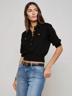 Sale - Masaki Sweater - Black/Gold Sweaters & Knits