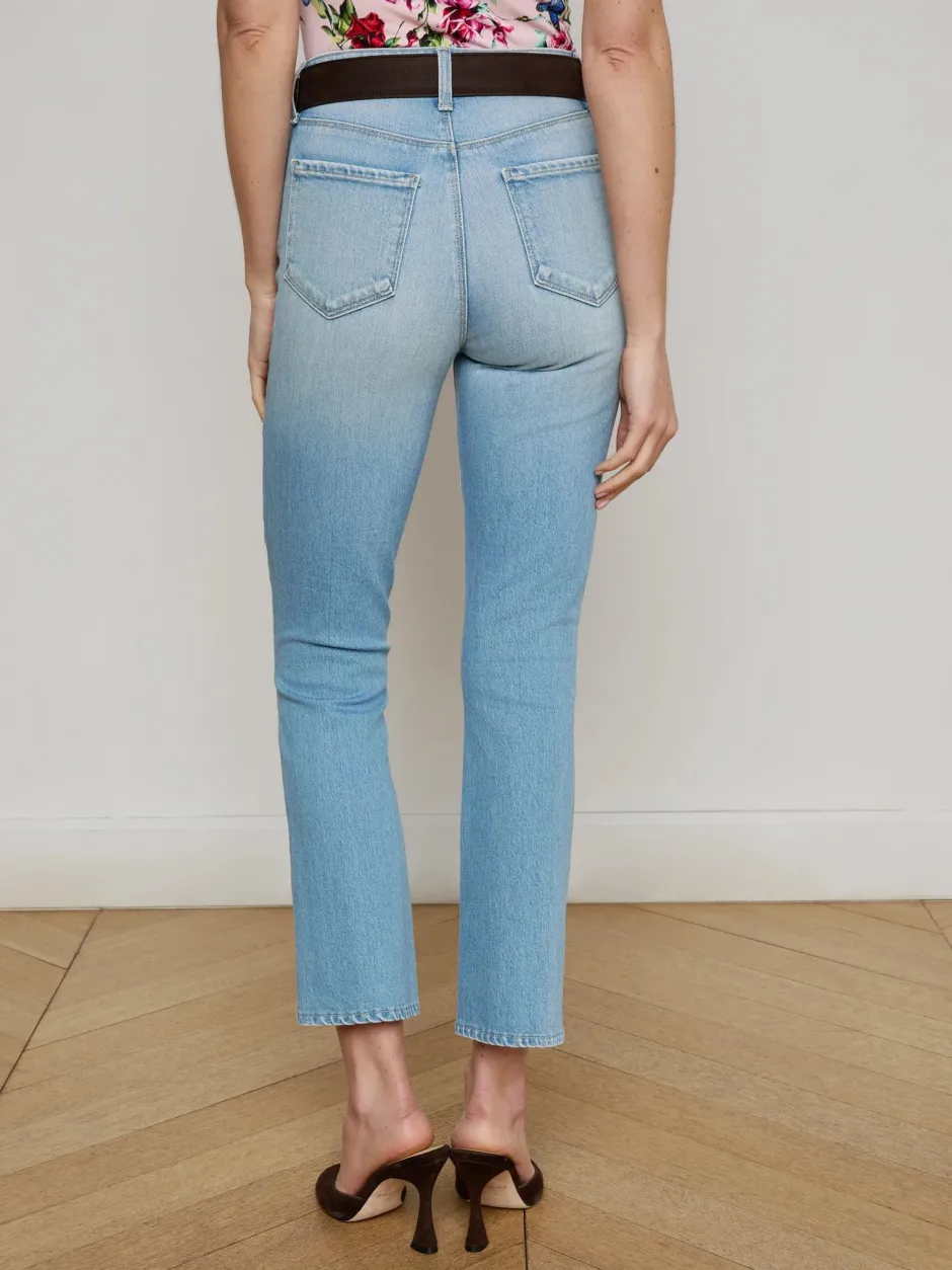 Clearance - Mira Cropped Micro Boot Jean - Barker Denim | All Denim
