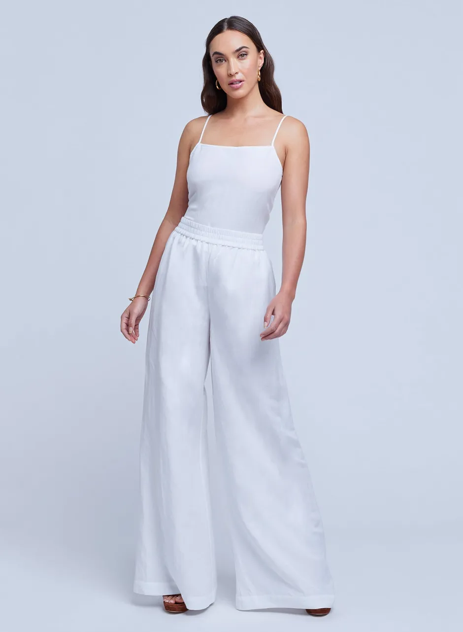 Outlet L’agence - Nikita Wide Leg Pants - White Pants