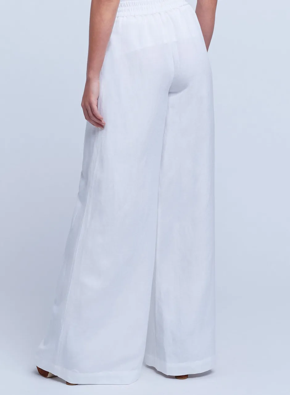 Outlet L’agence - Nikita Wide Leg Pants - White Pants