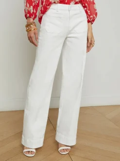 Sale - Nolan Patch Pocket Jean - Blanc Denim | All Denim