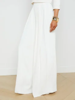 Clearance L’agence - Nova Pleated Pant - Ivory Pants