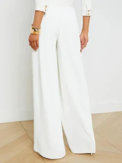 Clearance L’agence - Nova Pleated Pant - Ivory Pants