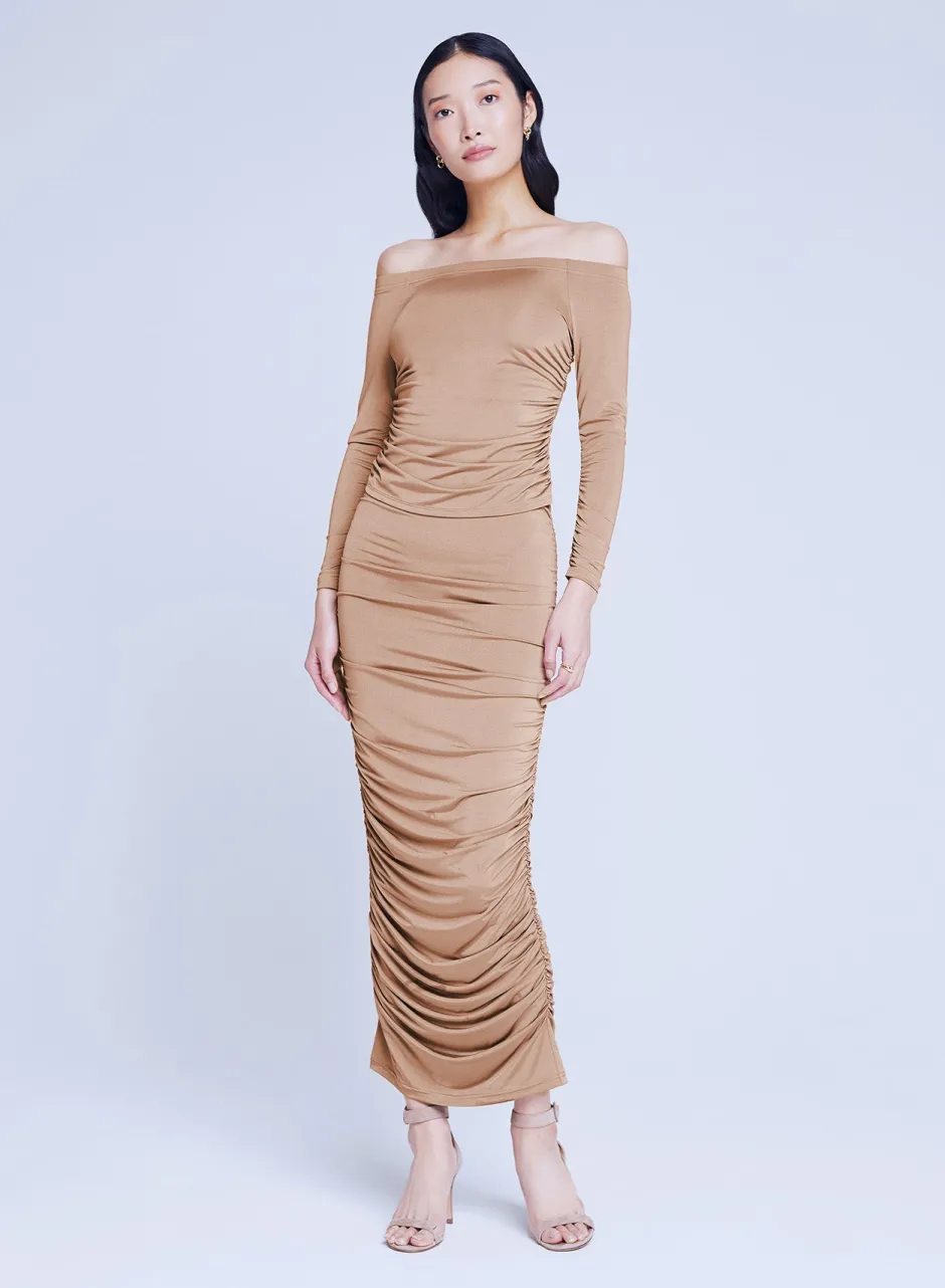 Best L’agence - Otis Pencil Skirt - Ginger Snap Long Skirts